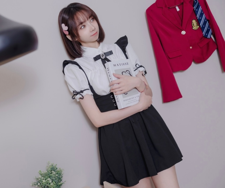 图片[3]-网红「优宝」学生妹主题写真，这么早熟这么撩的学生妹见过吗？-尤乐舍